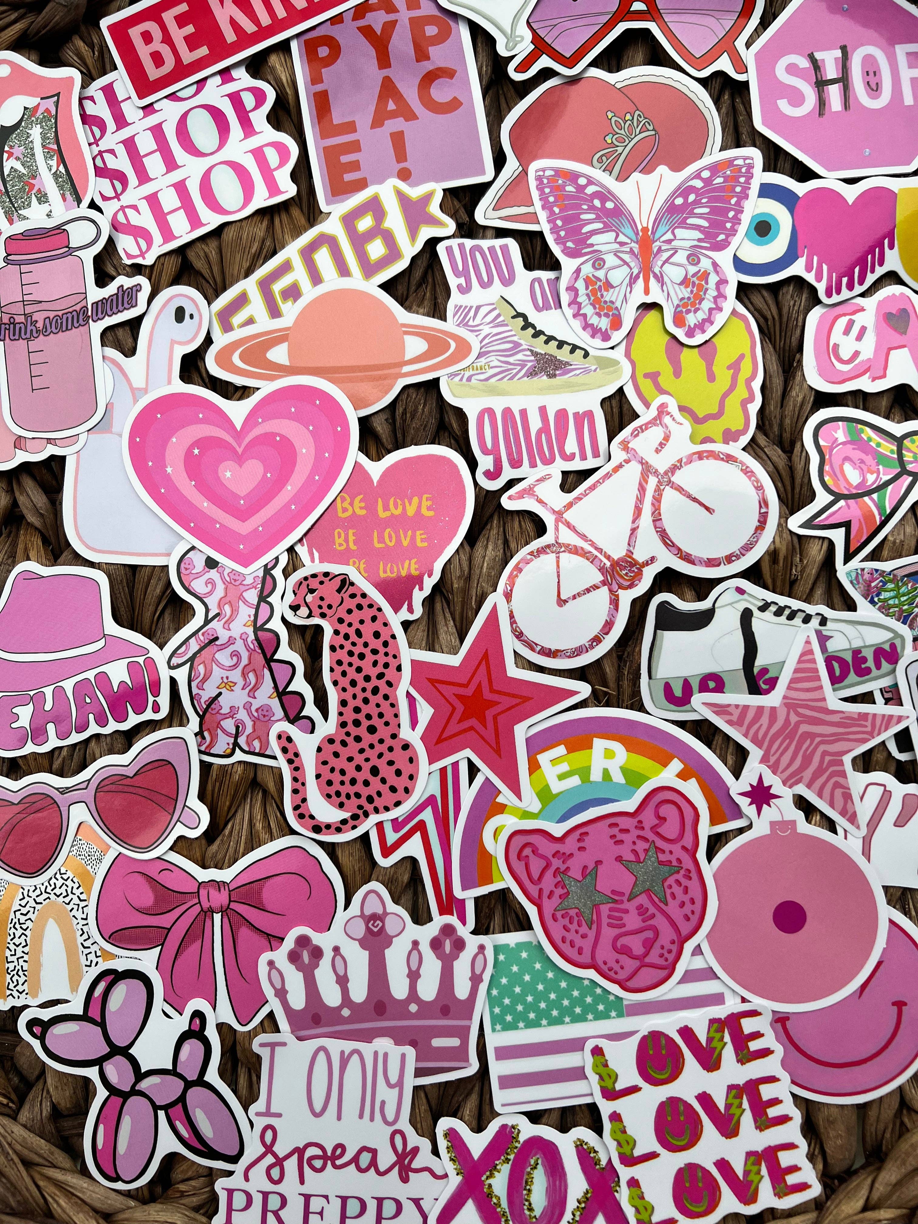 SMR Wholesale - Wholesale Sticker - Preppy Pink Sticker Bundle1
