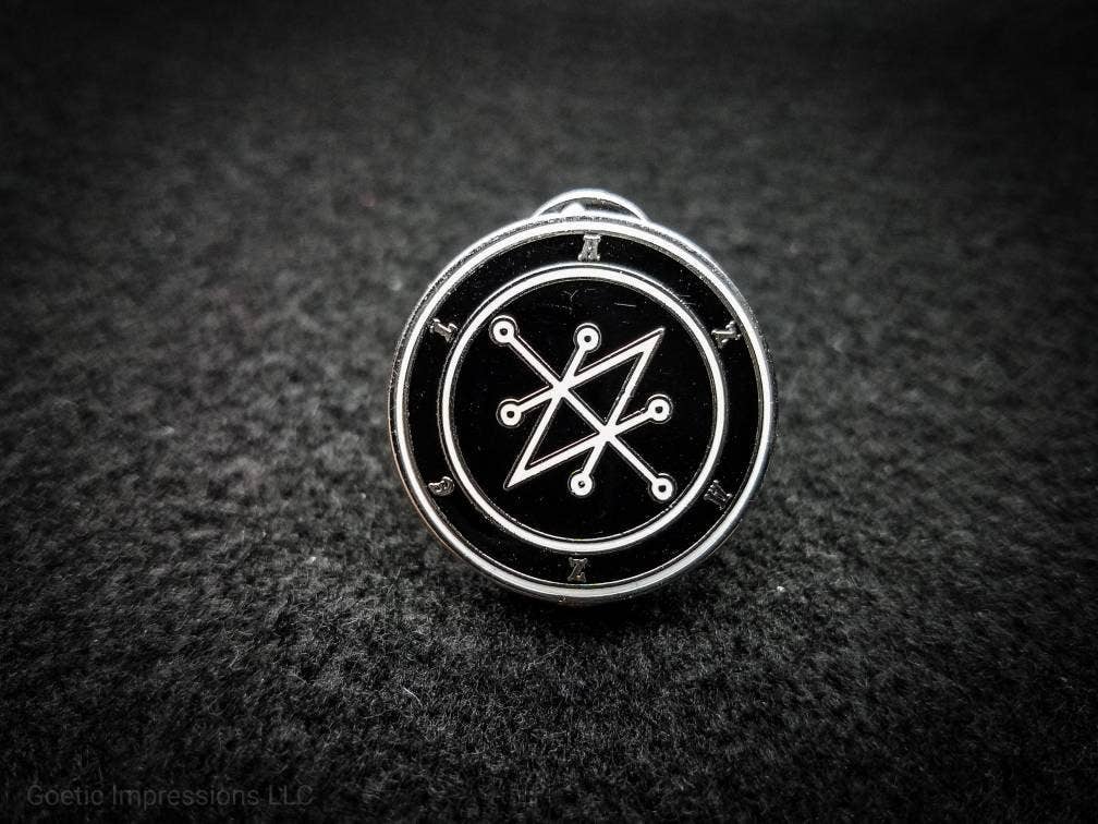 Goetic Impressions - Wholesale Lapel Pin/Button - Azazel Sigil Hard Enamel Pin3