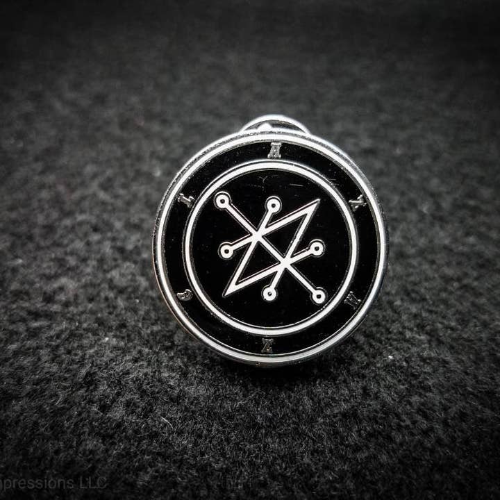 Goetic Impressions - Wholesale Lapel Pin/Button - Azazel Sigil Hard Enamel Pin3