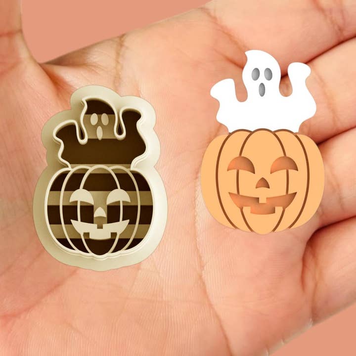 Pumpkin Jack Halloween Polymer clay cutter for wholesale by Roussell Prints and Demand LLC