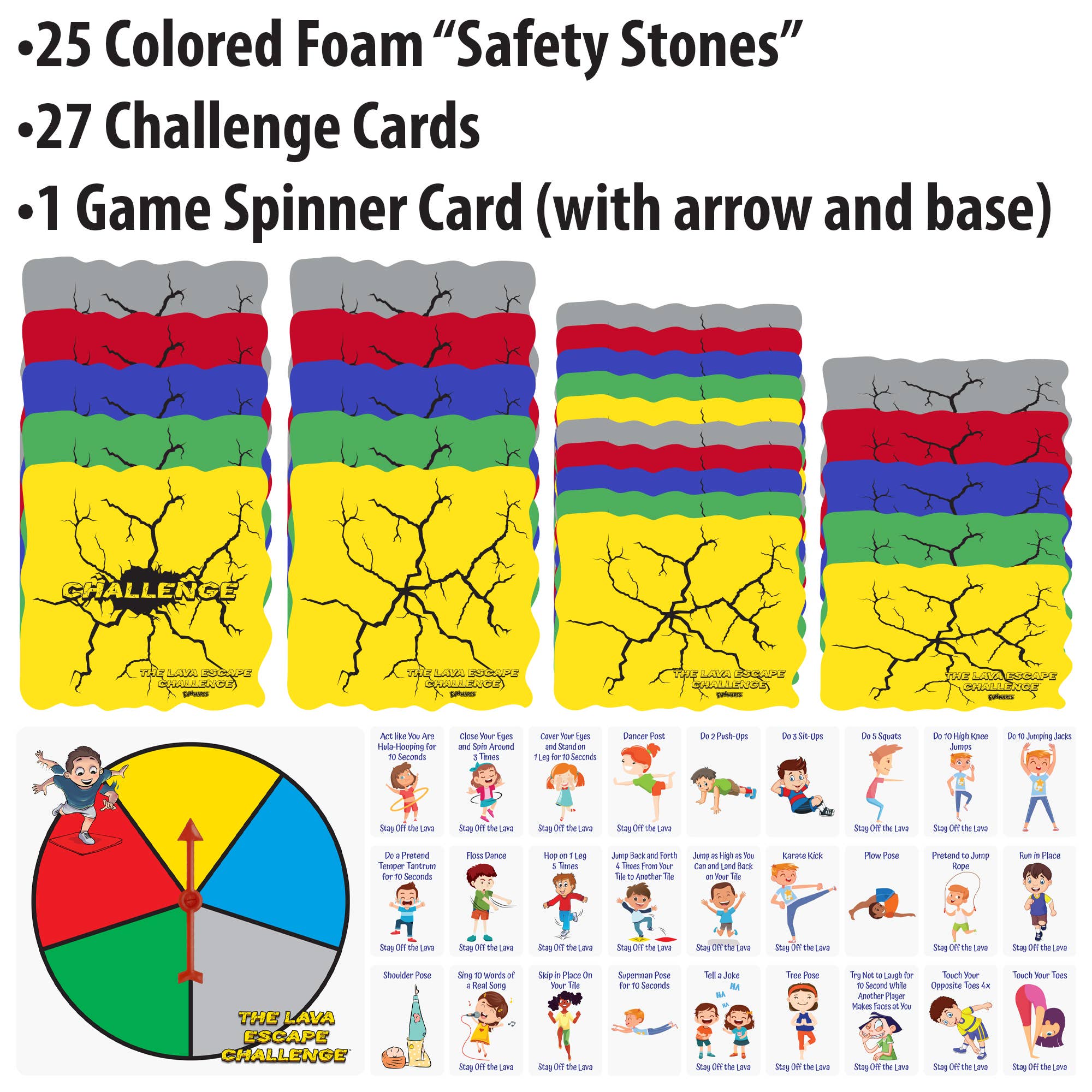 Funwares - Wholesale Sporting Game - Kids & Baby - The Lava Escape Challenge – Indoor/Outdoor Kids Game6