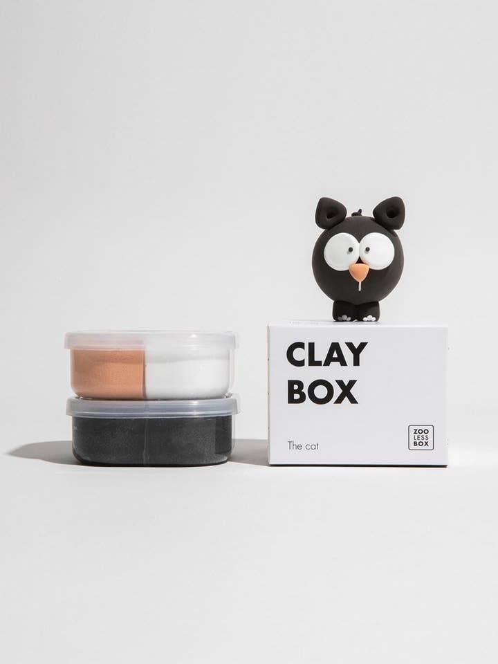 Cat | DIY Air Dry Clay Kit for wholesale by Zoolessbox®