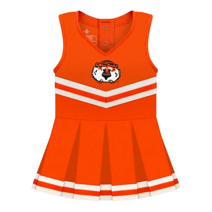 Creative Knitwear - Wholesale Bodysuit (Non-Footed) - Baby - Auburn Tigers Infant Cheer Dress Bodysuit