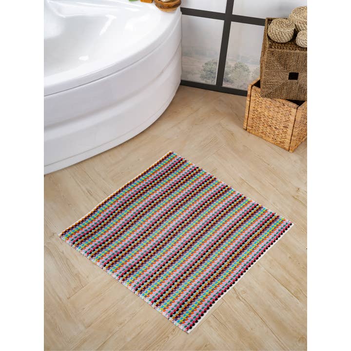 Kalkedon Towels - Wholesale Bath Mat - Pom Pom Bath Mat | 100% Turkish Cotton Bathroom Rug