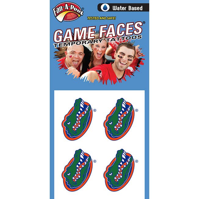 Florida Game Faces® Temporary Tattoos for wholesale by Fanapeel / Gamefaces