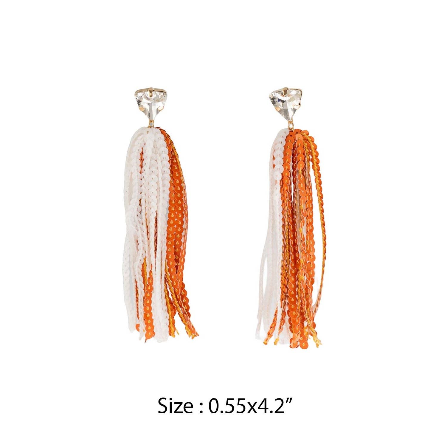 JHP Collection - Wholesale Dangle Earrings - GAME DAY SHINNY DROP SPORTS SEQUINS POST EARRINGS8