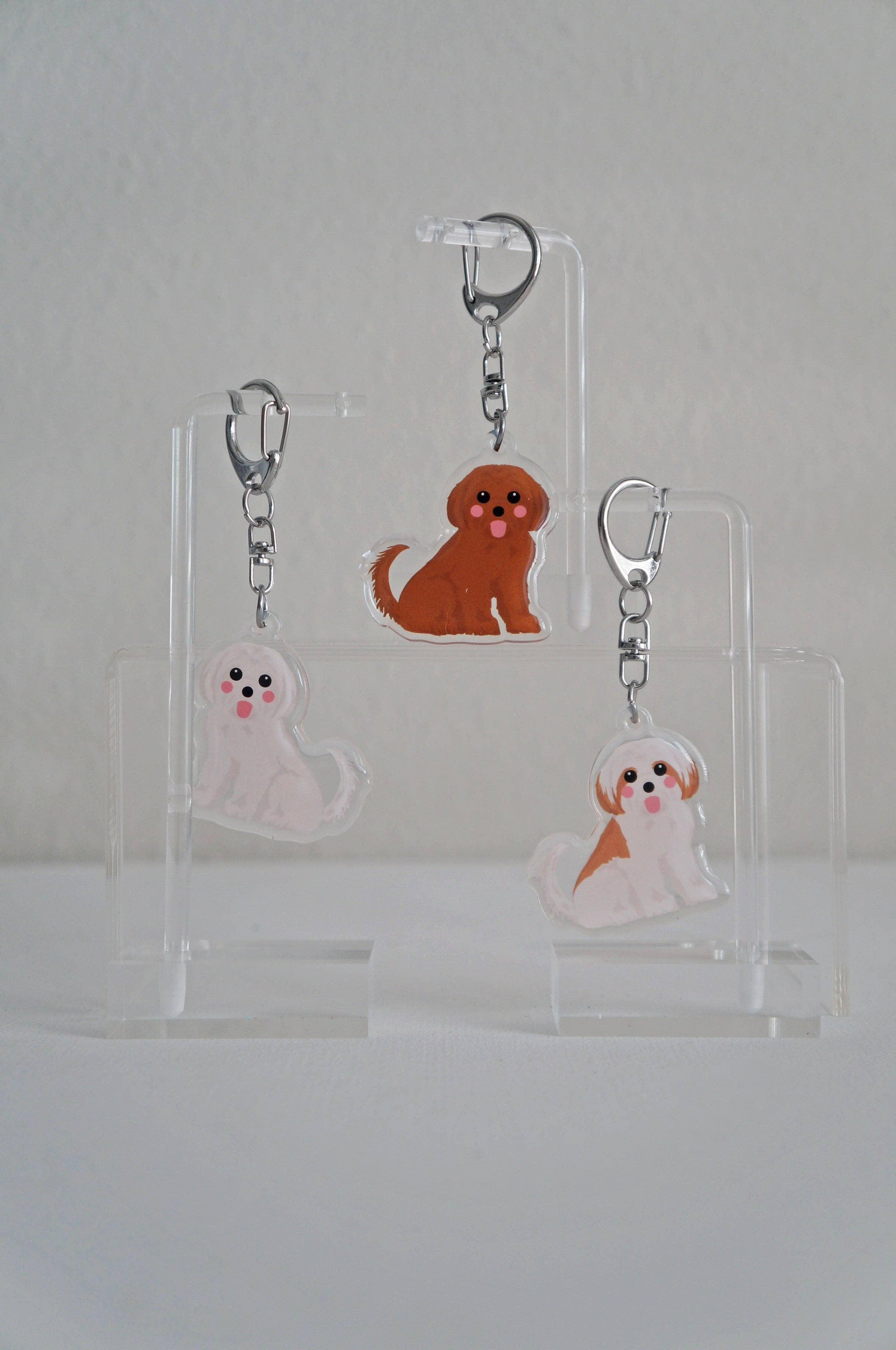 kiwi & WILLOW - Wholesale Keychain - Unisex - Shih Tzu Epoxy Keychain