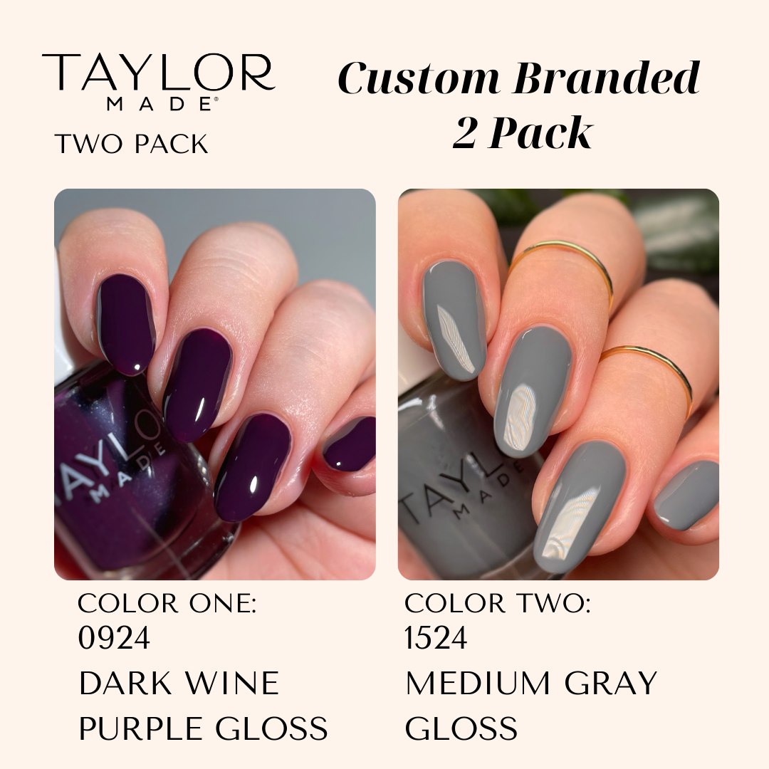 Taylor Made Polish – wholesale Nail polish – Custom Nail Polish: 2 Pack Long-wearing + Vegan + Non-toxic141