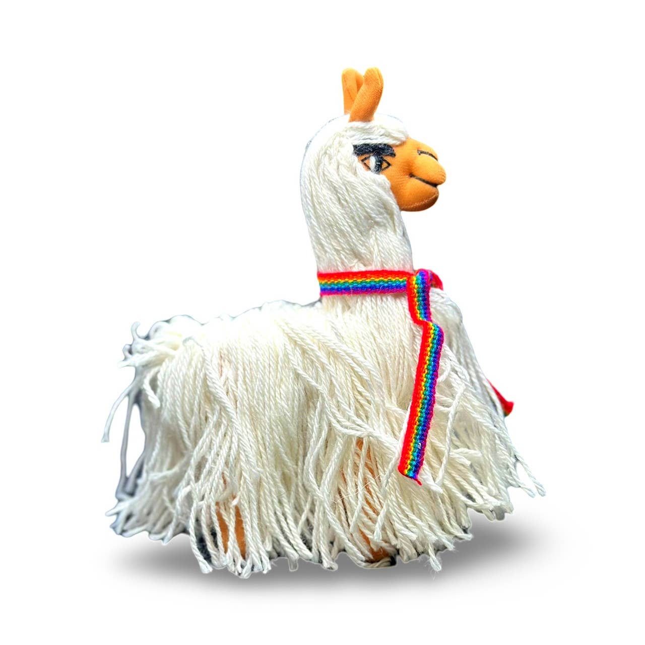 Sanyork Fair Trade - Wholesale Stuffed/Plush Toy - Kids & Baby - Toy Llama Doll Plush 9" Alpaca Yarn Natural Standing 2