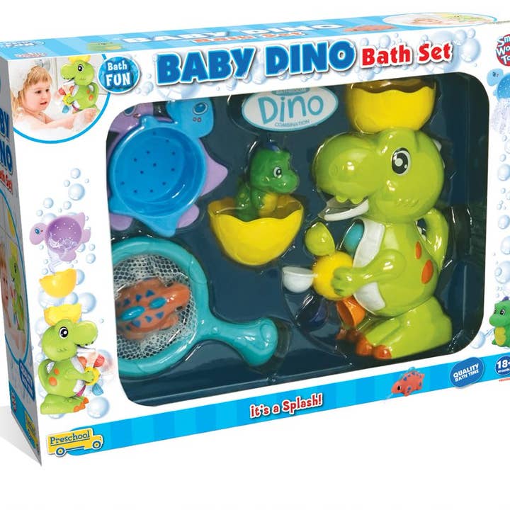 Set da bagno Baby Dino per la vendita all'ingrosso da parte di Small World Toys