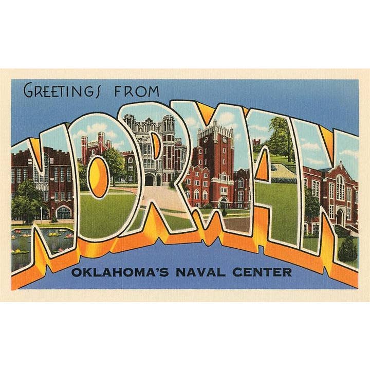 Found Image Press - Wholesale Magnet - Magnet OK-110 Greetings from Norman