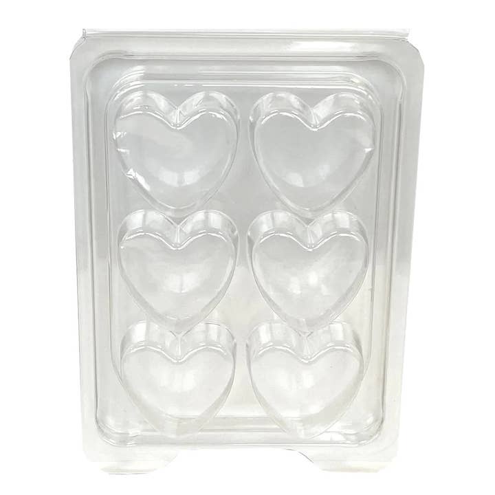6 Cavity Heart Clamshell (Clamshell im europäischen Stil) für den Großhandel von Starlight Wholesale LLC.