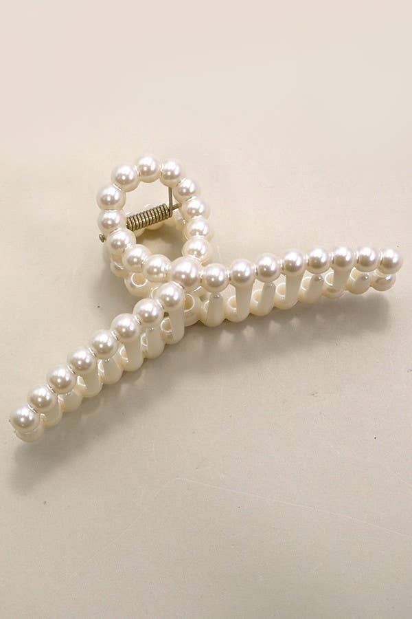 JOSSLYN by wall to wall - Wholesale Hair Clip - Women's - PEARL HAIR CLAW CLIPS | 40H7366