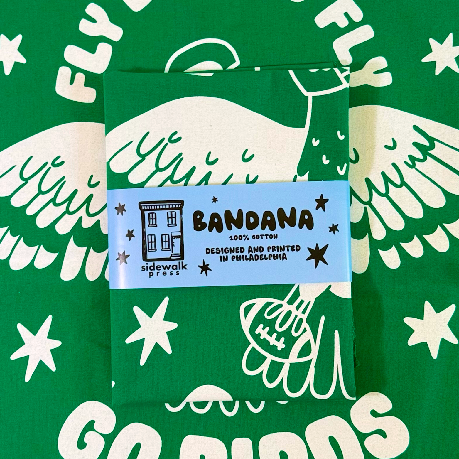 Sidewalk Press - Wholesale Bandana - Unisex - Go Birds Bandana3