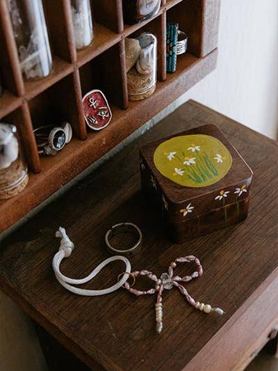 Handpainted Wooden Ring Box for wholesale by Wings Hawaii