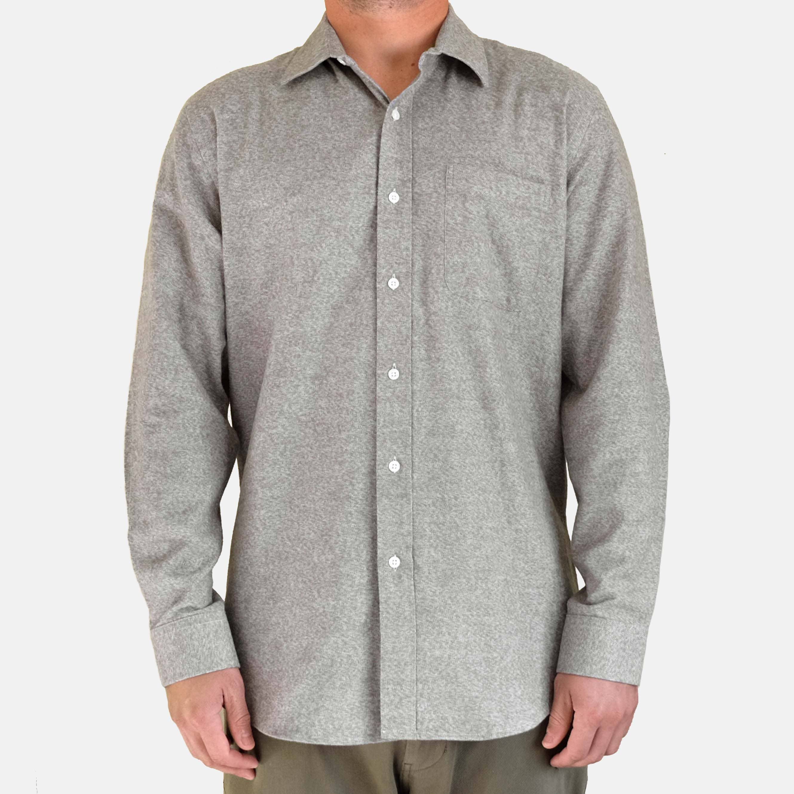 EKZO - Wholesale Button Down Shirt - Men's - Flannel Shirt Heather Sage5