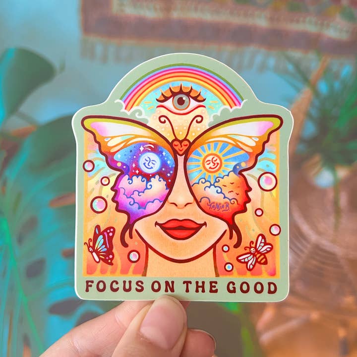 SeeknRevel - Wholesale Sticker - Focus on the good - Sticker0
