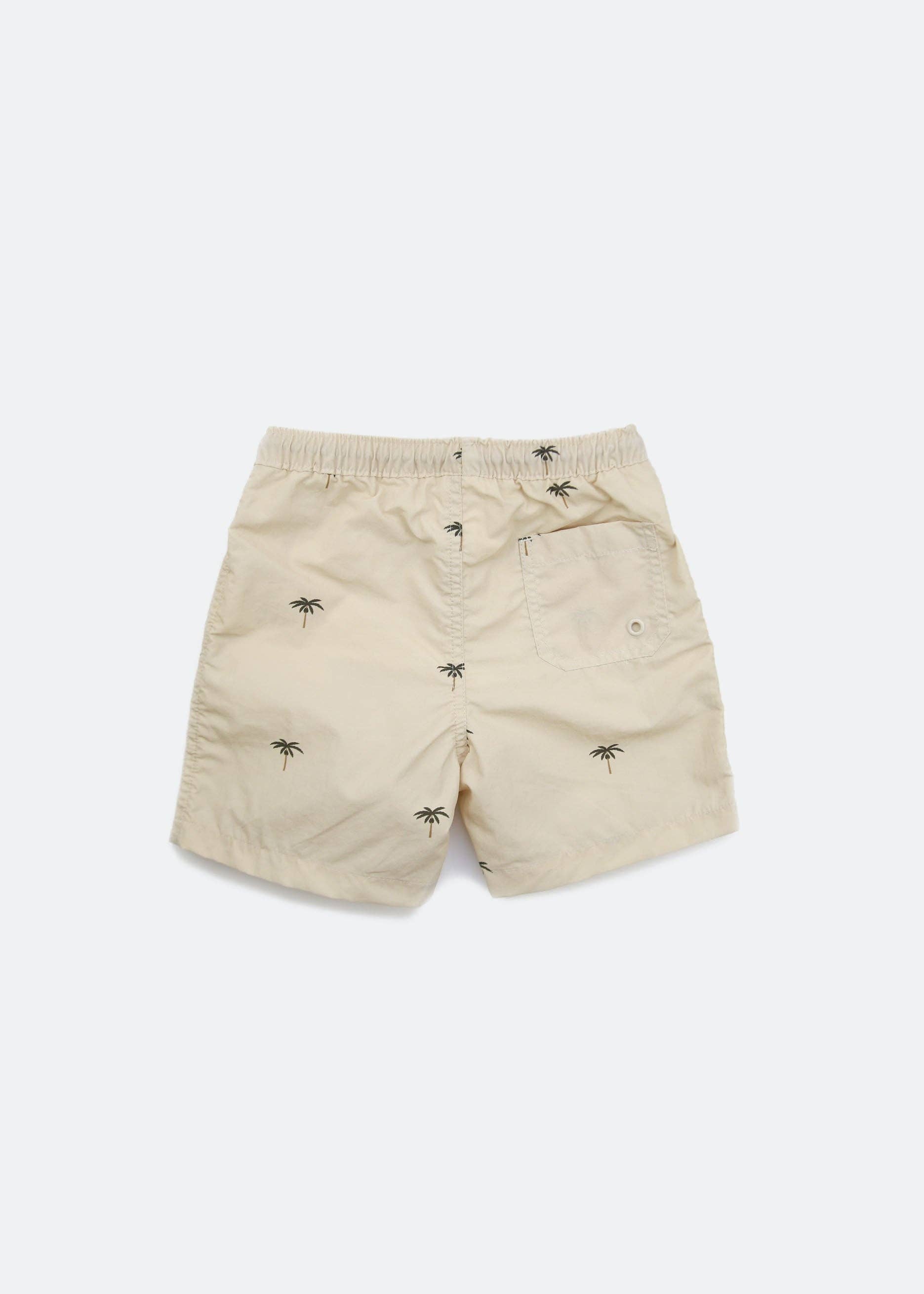KID.ORCA – Großhandel Badeshorts – Kinder – Jungen Badehose mit Palmen- und Mandelmuster5