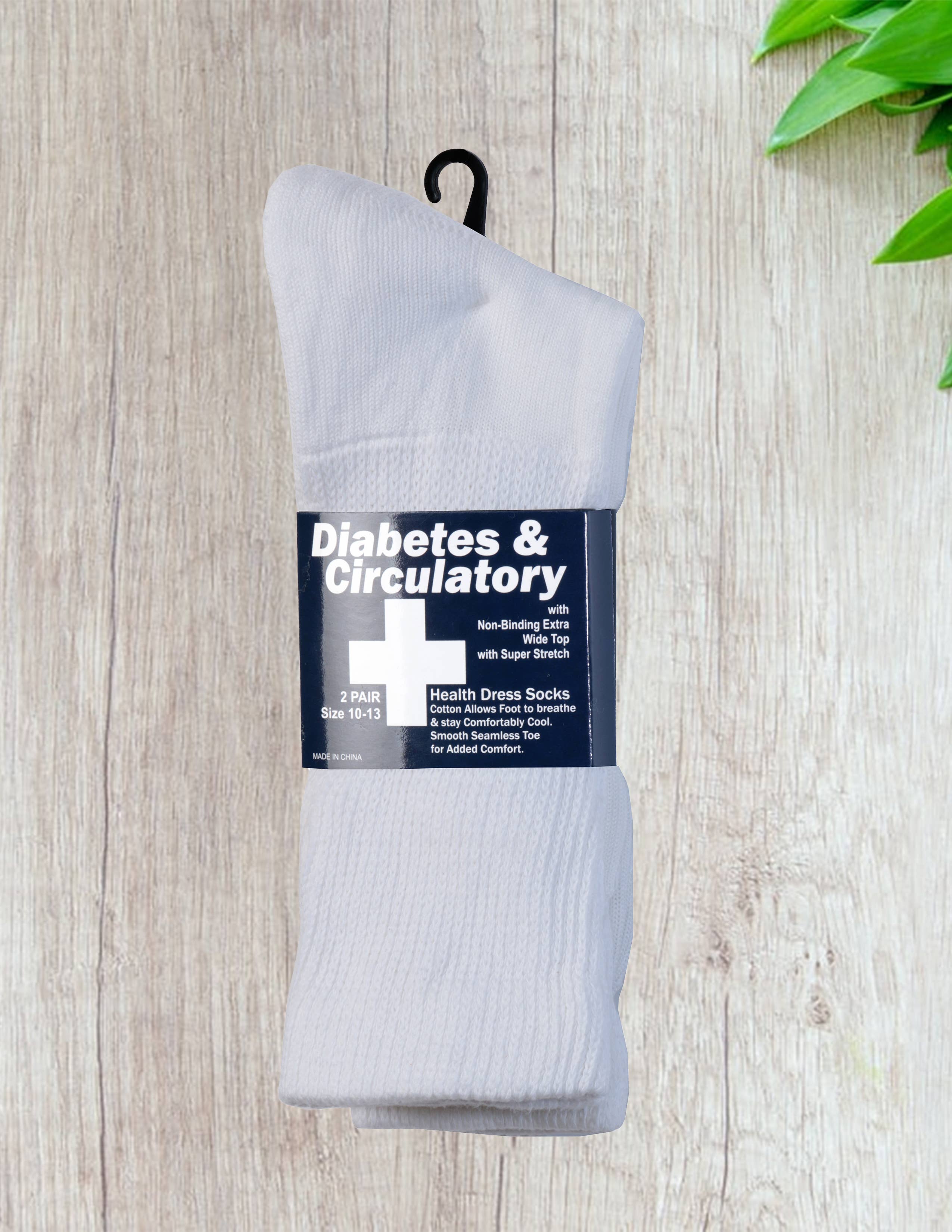 Isadora, Tipi toe, & James Fiallo - Vente Chaussettes – homme - James Fiallo Lot de 2 paires de chaussettes homme non serrantes pour diabétiques et circulation3