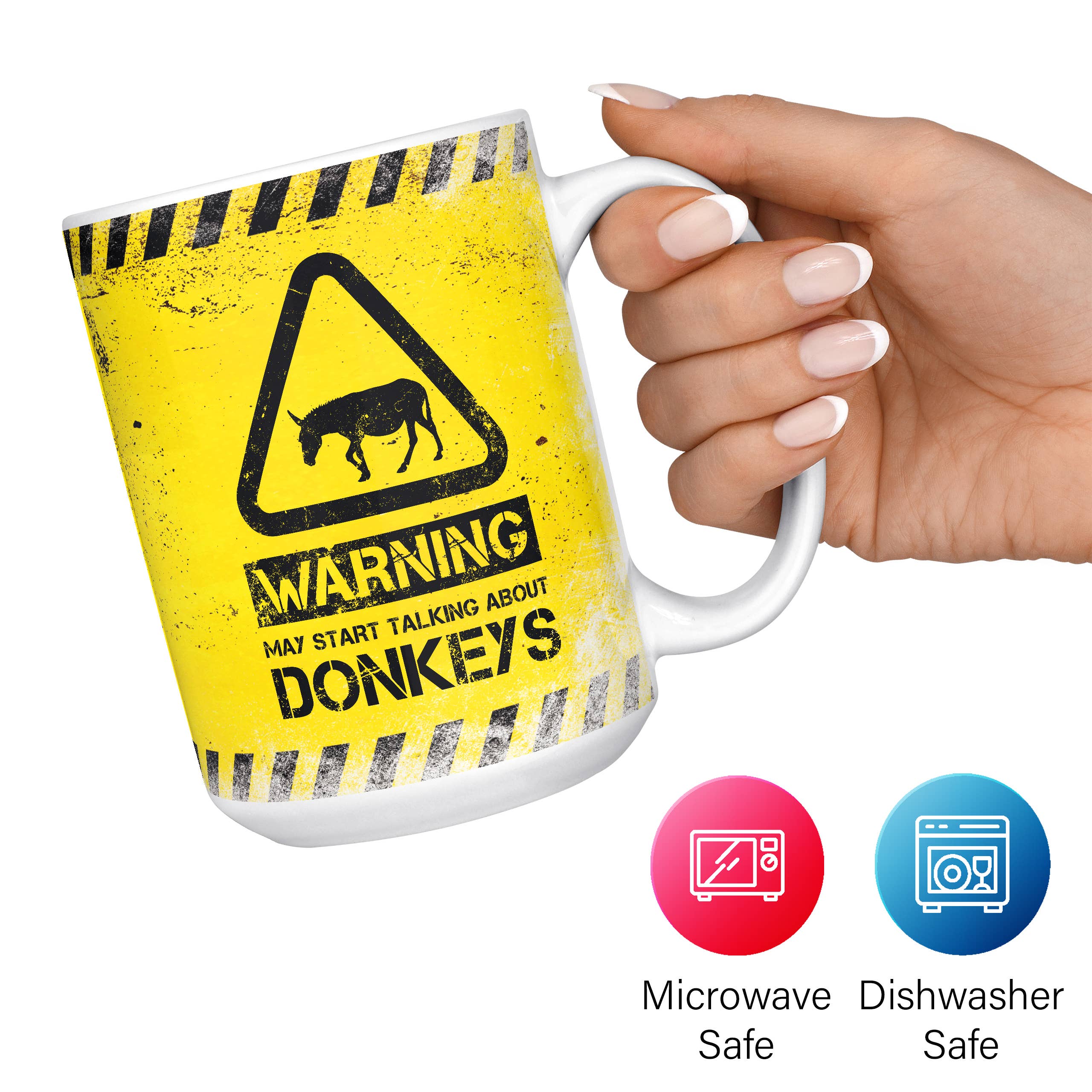 Mug Monster - Vendita all'ingrosso Tazza - Tazza Donkey - Warning May Start Talking About Donkeys9