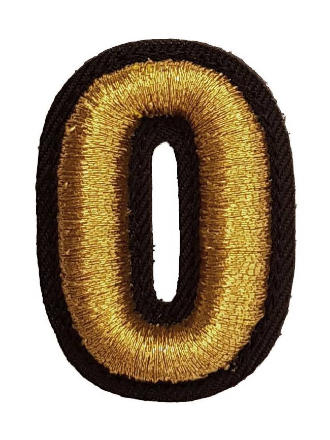 Tela 3D con letra O dorada para venta al por mayor de Missive Paris