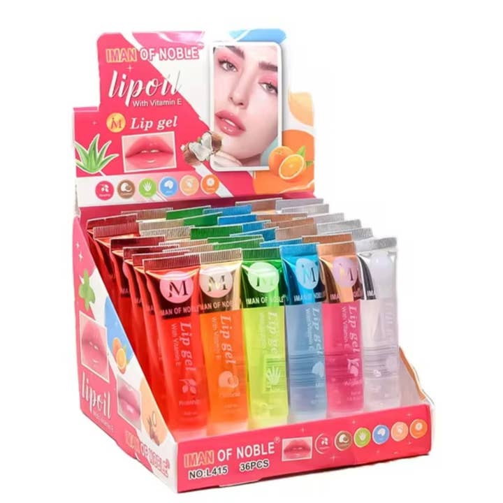 Majestic Wholesale - Wholesale Lip Gloss - MAGIC LIP GEL LIP OIL ASSORT SCENTS (36PCS) BOX SET