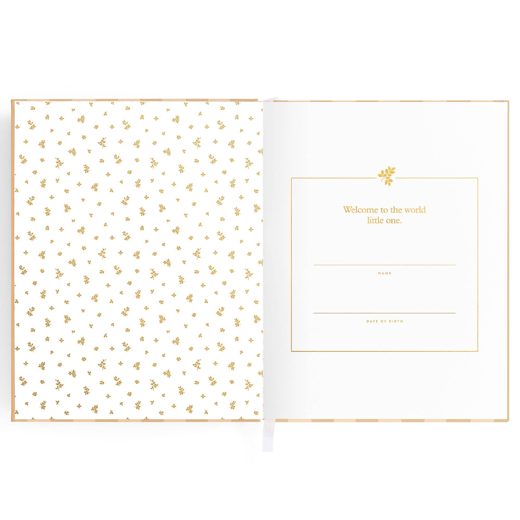 Fox & Fallow - Wholesale Memory book – Child & baby - Baby Book Coffee Stripe2