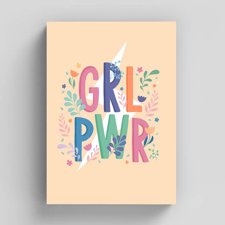 Girl Power Kunstdruck | Motivationszitat-Dekor für Kinder für den Großhandel von Inky in the Wild