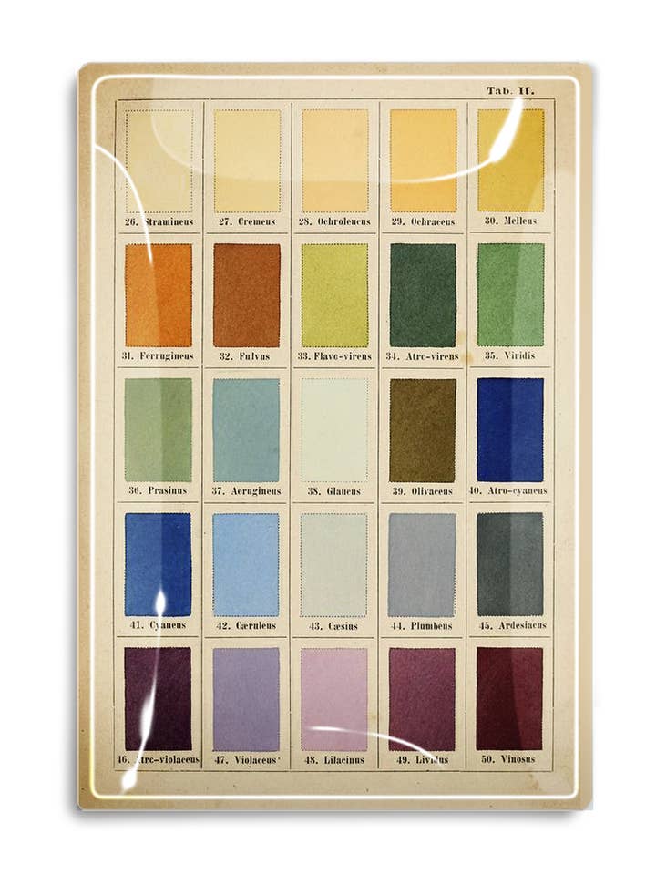 1890's Painter's Palette Decoupage Glass Tray for wholesale by Ben's Garden