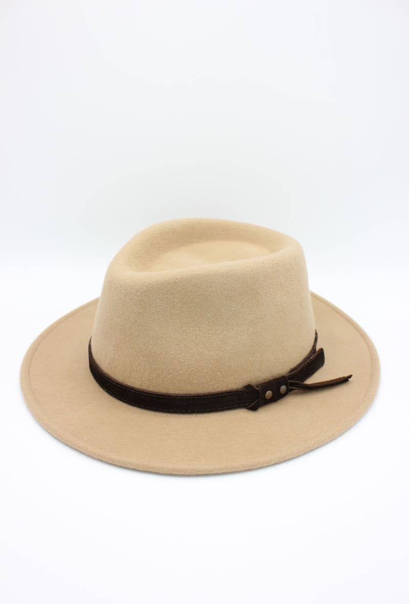 Hologramme Paris - Wholesale Fedora - Unisex - Waterproof wool Fedora hat with belt0