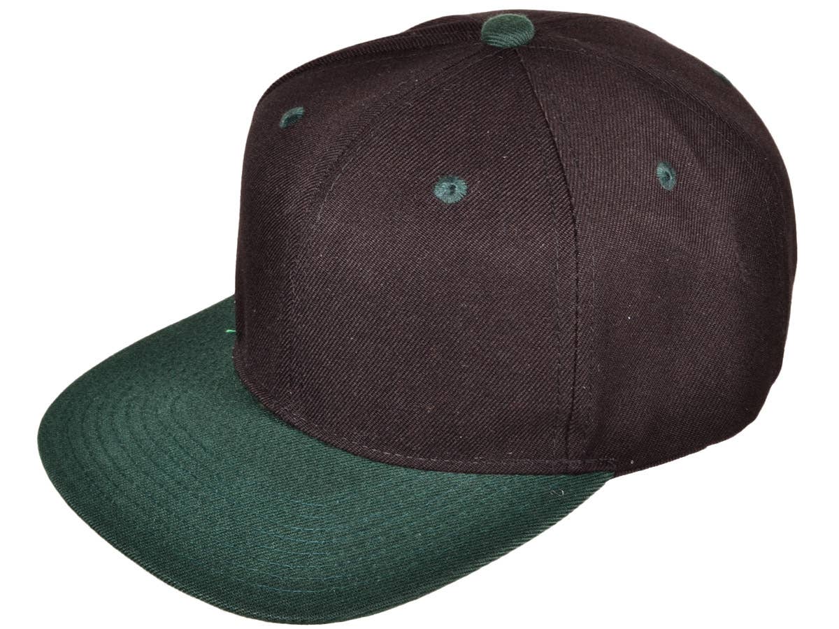 Buck Wholesale - Vente Casquette à visière plate – unisexe - Casquettes snapback unies à visière plate style vintage11