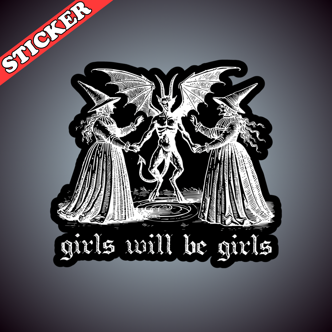 Pretty Toxic Stickers - Wholesale Sticker - Girls Will Be Girls Sticker, Feminist Witch Stickers0