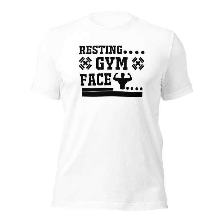 Resting Gym Face Unisex t-shirt for wholesale by Black and Gifted LLC