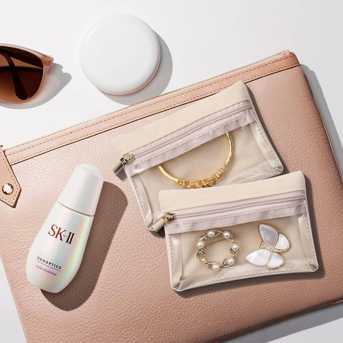 wandf - Wholesale Jewelry Box/Organizer - 6Pcs Portable Jewelry Storage Pouch, Transparent Zipper Bags4