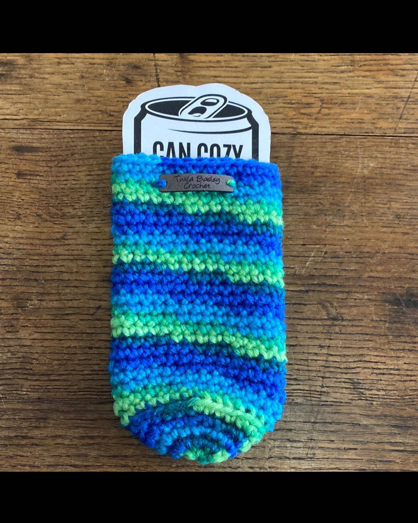 Twila Basley Crochet - Wholesale Drink Huggers & Koozies - Slim Can Koozie Variety Pack2