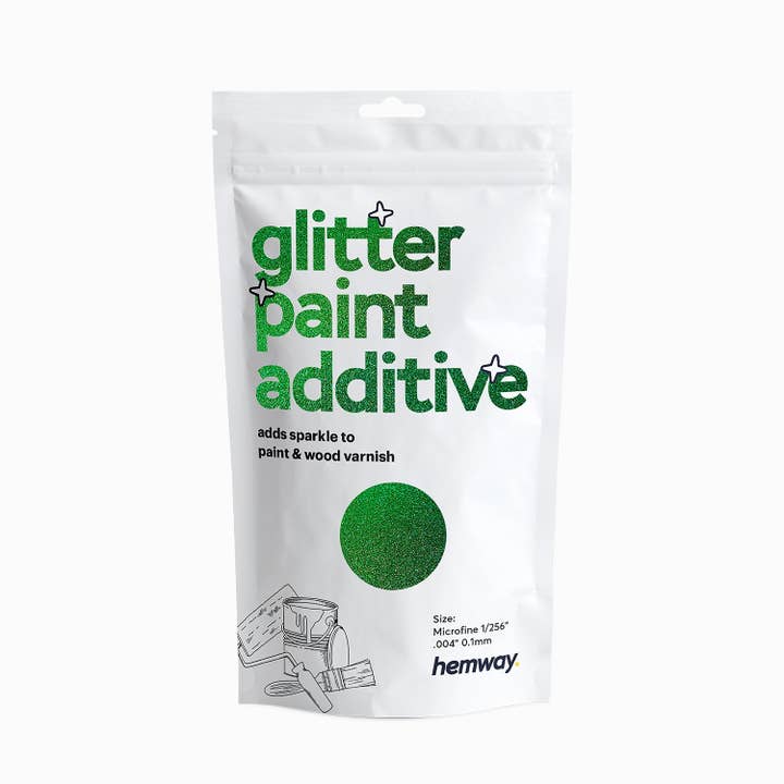 Glitter Paint Additive Emerald Holo Microfine 100g for wholesale by Hemway