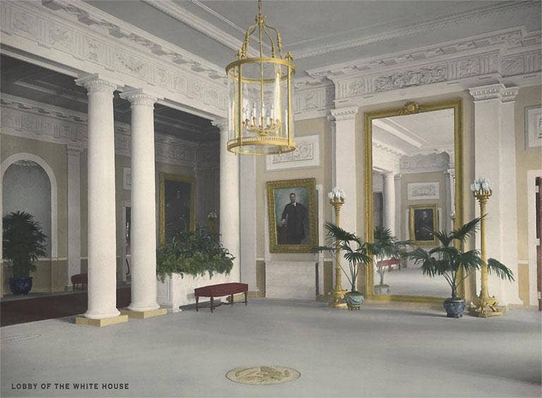 Found Image Press – Großhandel Kunstdruck – Kunstdruck DC-324 Lobby, Weißes Haus0