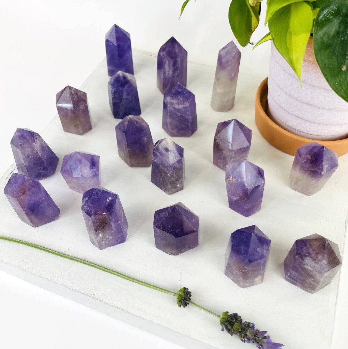 Rock Paradise - Wholesale Spiritual Stone/Crystal - Amethyst Crystal Tower - Calming Stone Metaphysical - YOU CHOOSE SIZE3