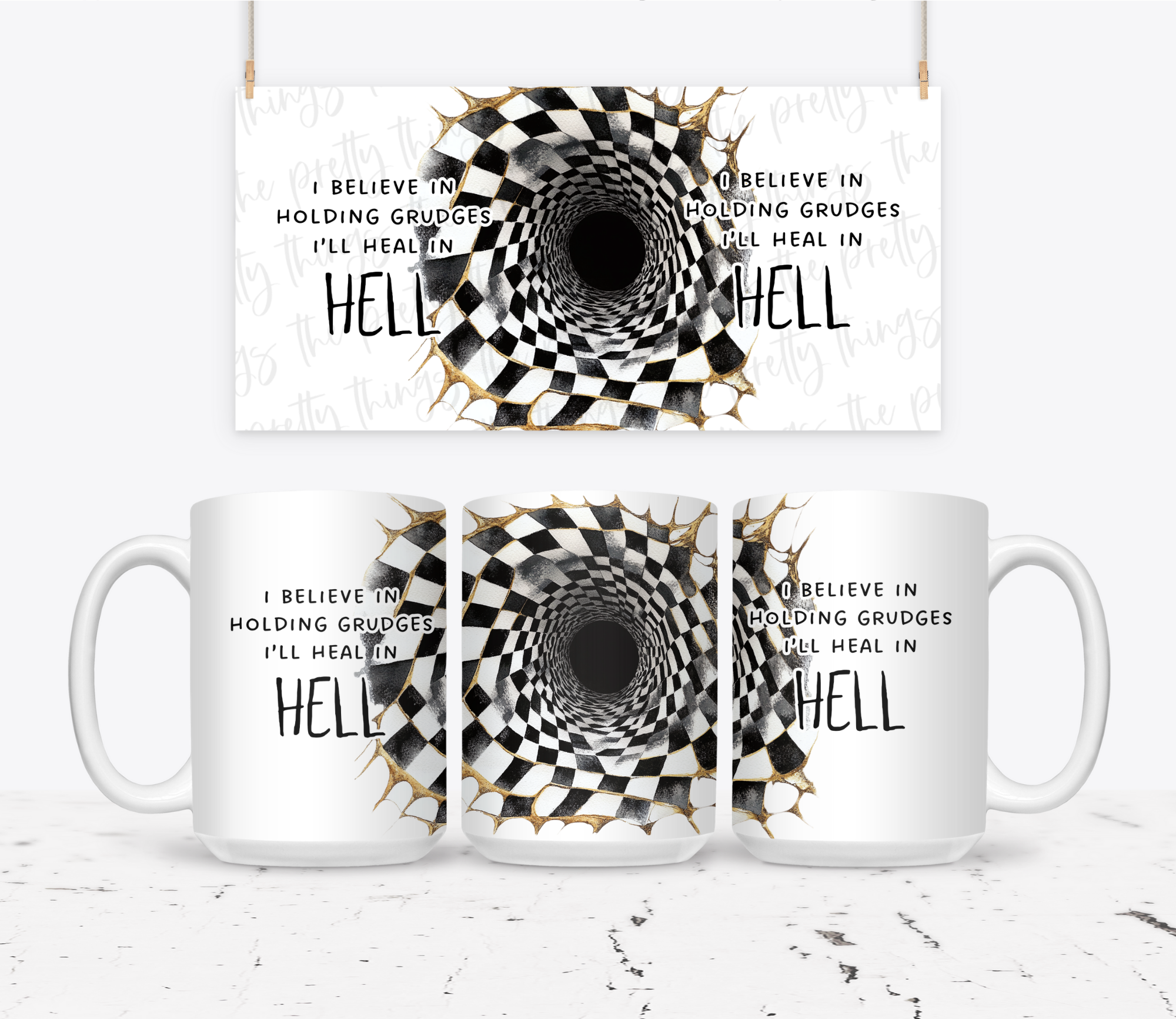 The Pretty Things - Wholesale Coffee Mug - I Believe In Holding Grudges I'll Heal In Hell0