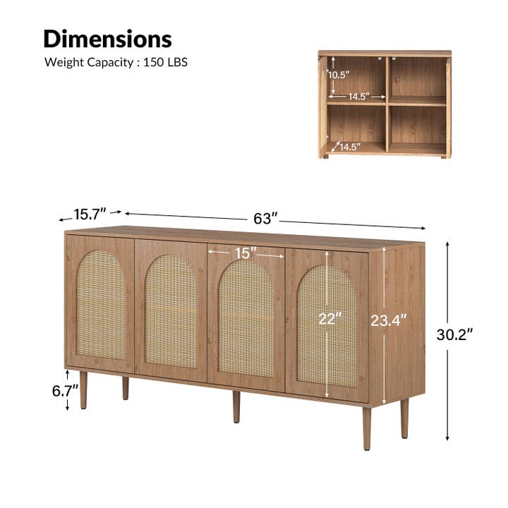 Karat Home - Wholesale Sideboard - Lenz Sideboard5