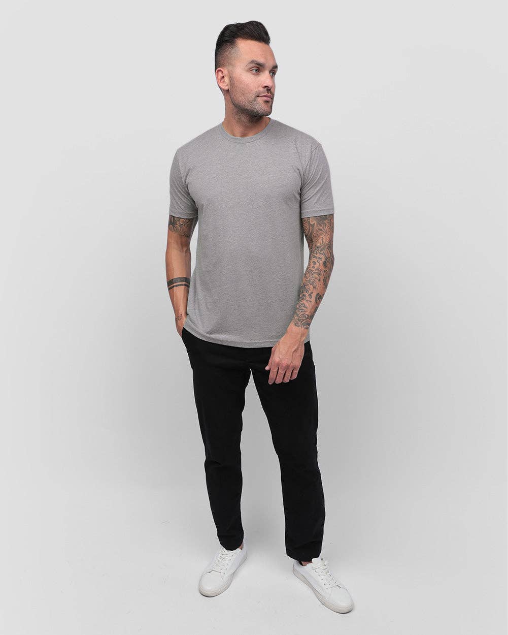 INTO THE AM - Wholesale T-Shirt - Men's - Men's Premium Basic Tee - Soft Fitted Blank T-Shirts23