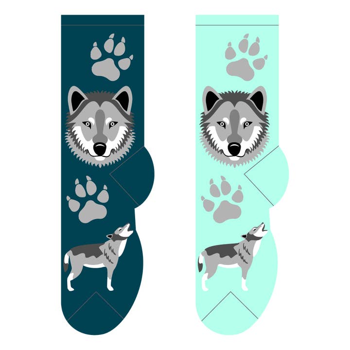 Chaussettes Wolf pour la vente par FOOZYS Fun Socks