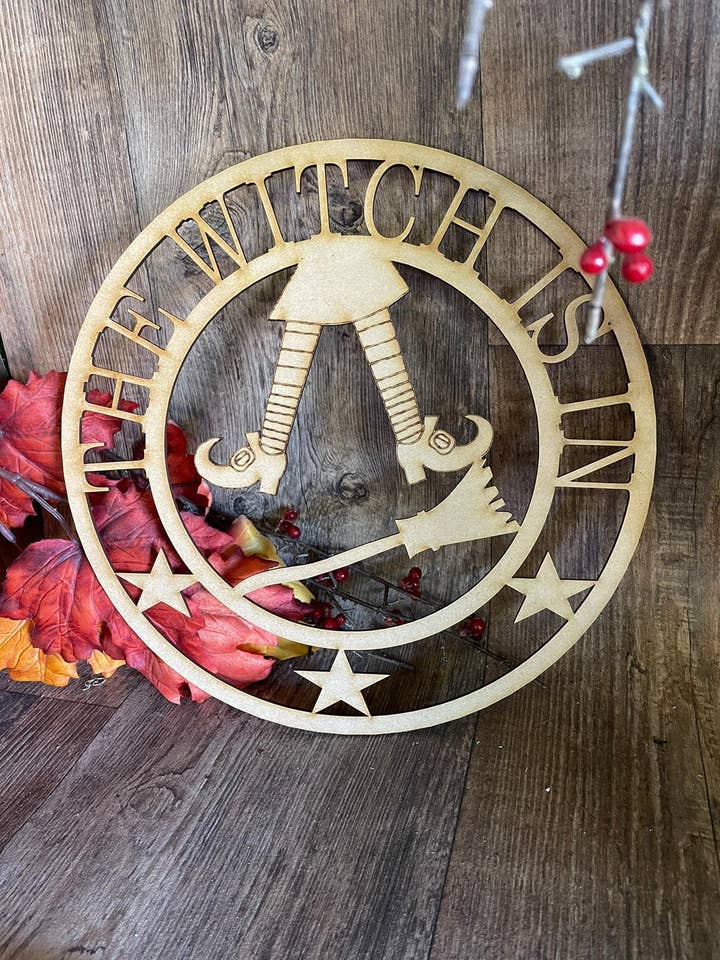 The Witch is in Hoop for wholesale by manchester laser cuts