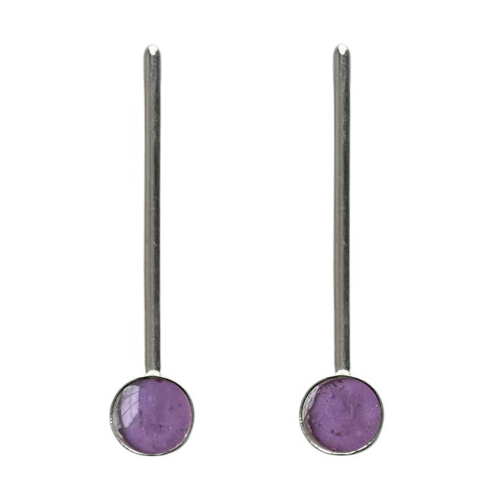 Orecchini pendenti con ametista per la vendita all'ingrosso da parte di sable jewelry