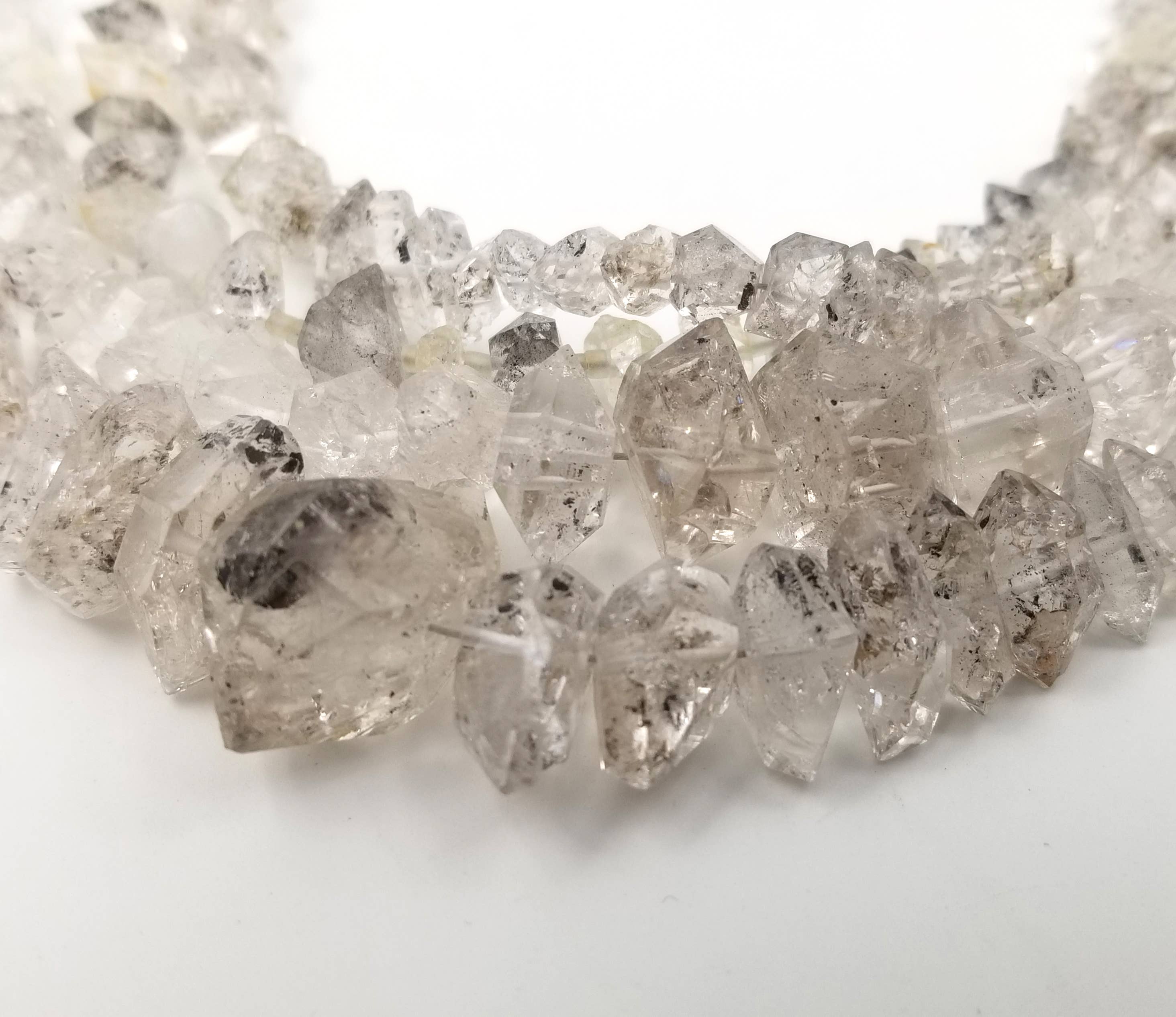 Beads Creation - Wholesale Beads - Herkimer Diamond Double Terminated Quartz Beads PRP4833