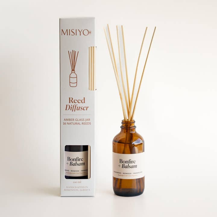 Feu de joie + Diffuseur de parfum Balsam Reed pour la vente par Misiyo Candle Co