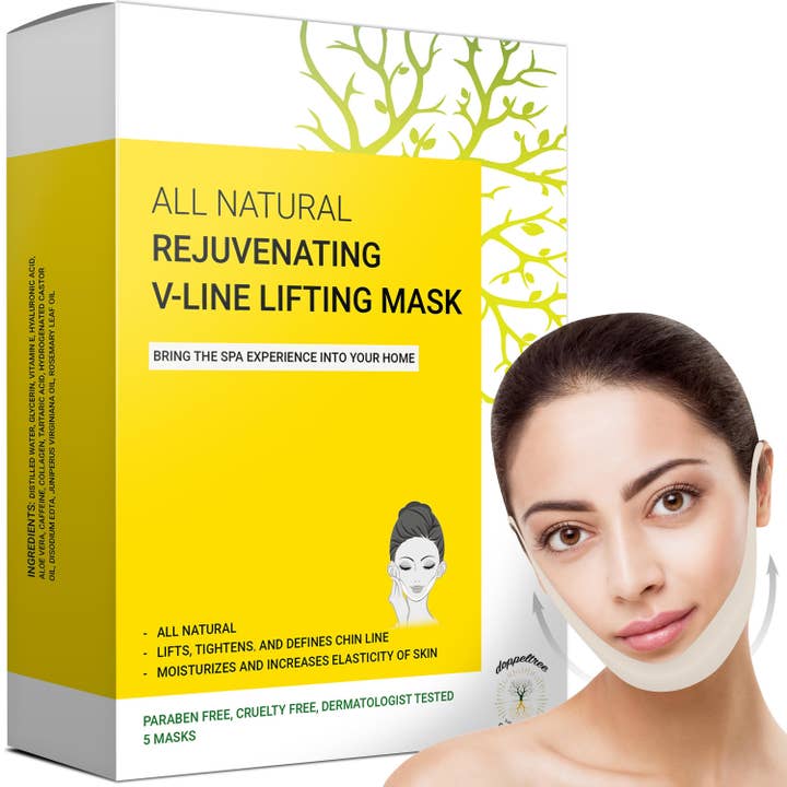 Doppeltree – Großhandel Gesichtsmaske – V-Line Lifting Kinnmaske (5-Masken)