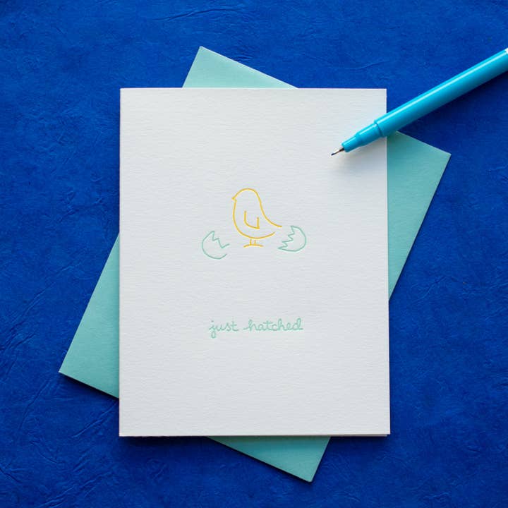 Just Hatched Greeting Card for wholesale by Albertine Press