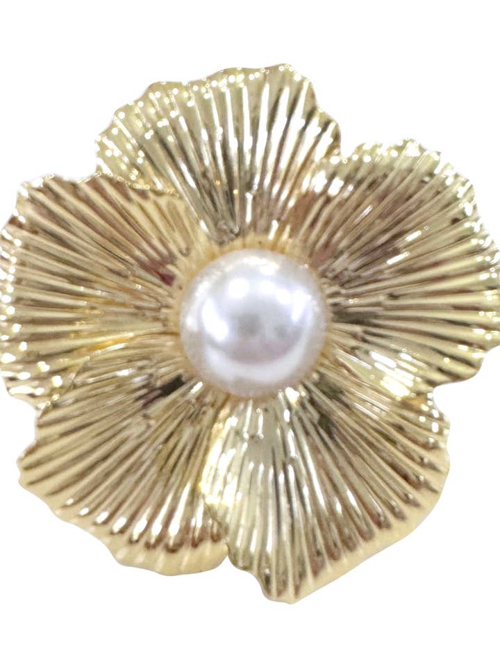 Anillo Flor Grande para venta al por mayor de Gemelli