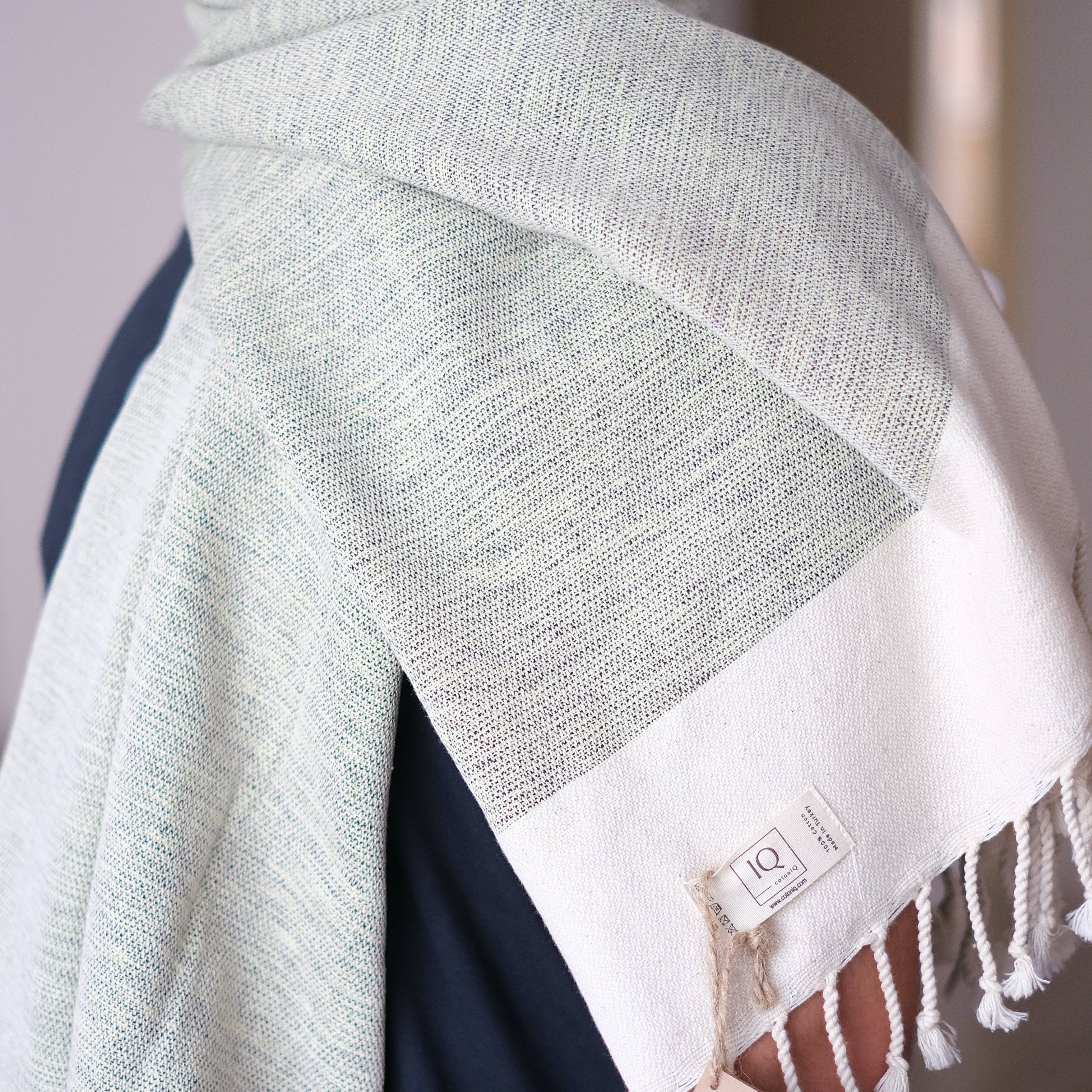 cotonIQ - Vendita all'ingrosso Asciugamani da bagno - Asciugamano hammam, sauna e da spiaggia Ecuador verde 170x95 cm2